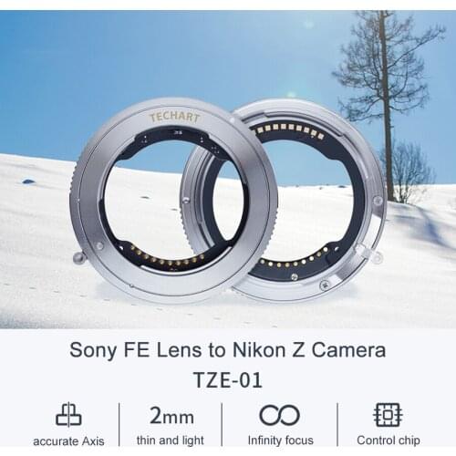 TECHART TZE-01 Auto-Focus For Sony FE Lens Mount Adapter for Nikon Tamron Sigma F Mount Lens To nikon Z6 Z7 Mount Camera