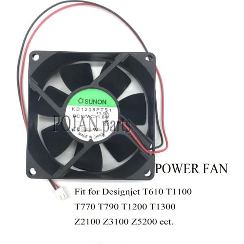 KD1208PTS1 fan for DesignJet T610 T1100 Z2100 Z3100 T790 T1300 T2300 Z3200 plotter parts Free shipping