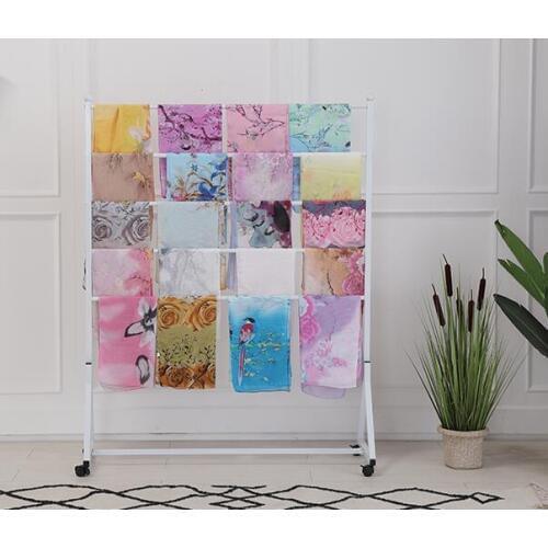 Pants fabric display rack midisland landing clothing store scarf rack