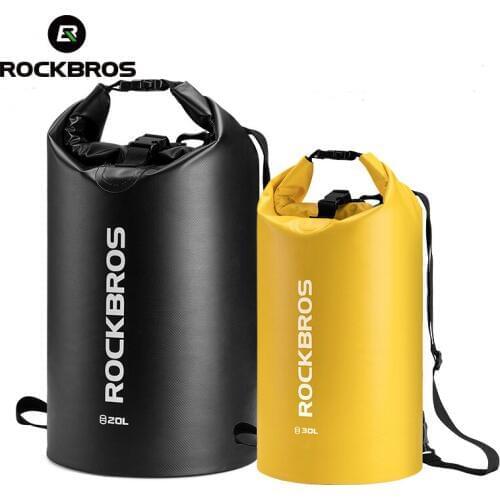 ROCKBROS 30L/40L Waterproof Bags Storage Dry Sack Bag For Canoe Kayak Rafting Outdoor Sport Swimming Bags Travel Kit Backpack