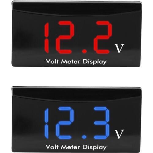 DC 8-16V LED Digital Display Voltmeter Mini Voltage Meter Volt Tester Panel for DC 12V Motorcycles Vehicles voltimetro