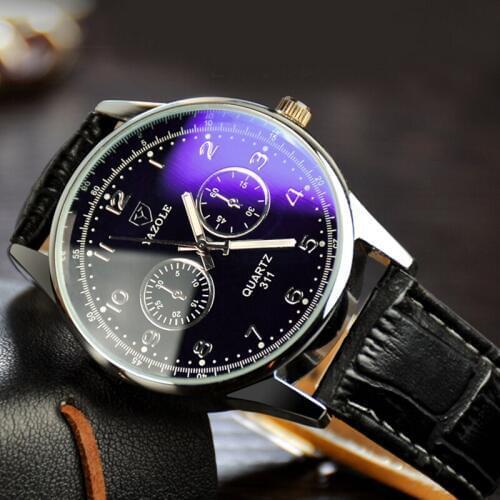 YAZOLE Top Brand Fashion Leisure Business Men Quartz Watch Life Waterproof Practical Luminous Hands Relogio Masculino 311