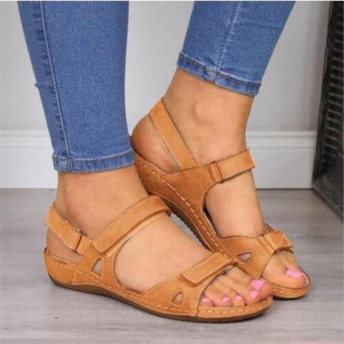2020 New Women Sandals Soft Ladies Sandals Comfortable Flat Sandals Open Toe Beach Shoes Woman Footwear Sandalias Mujer