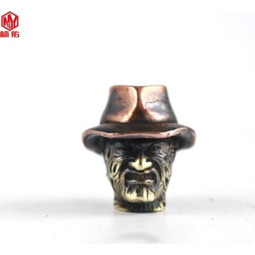 1PC EDC Paracord Beads Retro Brass Red Copper Lanyard Pendants Knife Beads Umbrella Rope Cord Necklace Bracelet Beads Pendants