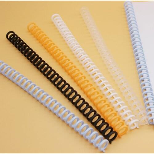 1 Pcs 10mm 34 Hole Loose-leaf Plastic Binding Ring Spring Spiral Rings for Kid A4 A5 A6 Paper Notebook Stationery Office Supplie