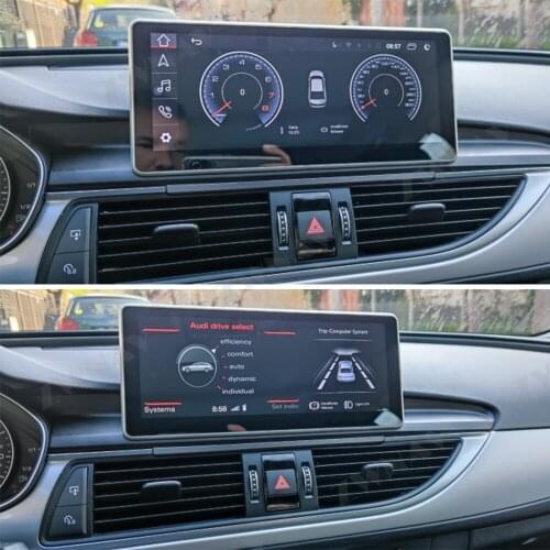 128G Carplay Android For Audi A6 A7 2012 2013 2014 2015 2016 2017 2018 Audio Radio Receiver Recorder GPS Video Player Head Unit