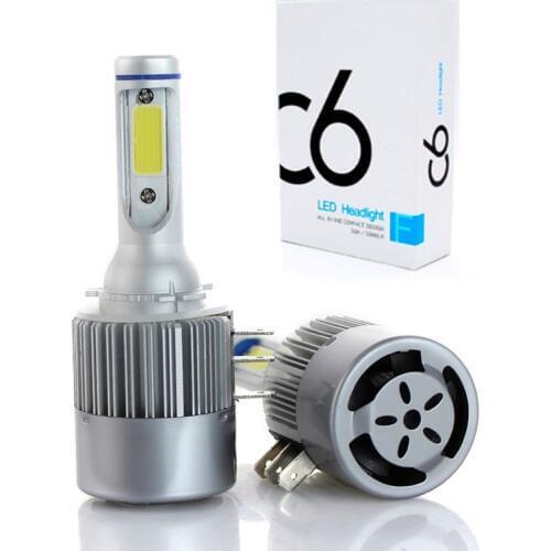2x H15 H4 H7 LED Bulb 72W 10000LM Wireless Car Headlight Lamp DR L Conversion Driving Light Sourcing 6000K For MAZDA Audi BMW