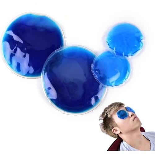 2021 7cm 1Pc Round Shape Reusable Ice Cold Hot Gel Pack Therapy Microwaveable Heat Pain Relief For Cold & Hot Therapy Bags