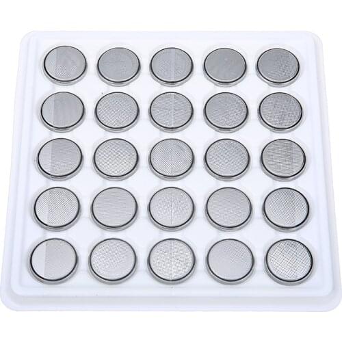 25Pcs 3V Button Cell Batteries Watch Calculators Lithium Battery CR2032 Replacement Coin Batteries For Game Electronics Toys