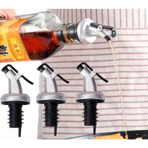 3pcs Olive Oil Pourer Liquor Dispenser Wine Pourers Flip Top Drink Red Wine Stopper Kitchen Bar Accessories