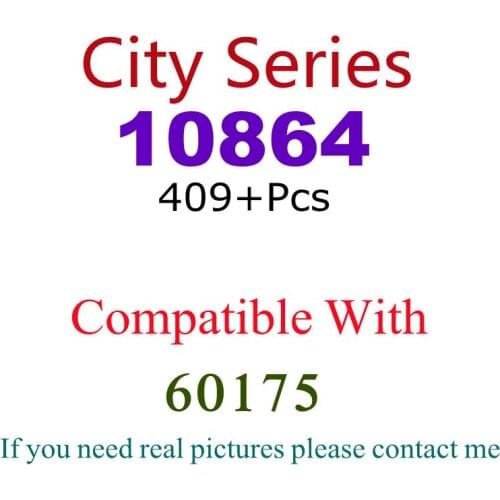 409Pcs 10864 Building Block Toy City Series 60175 Assembled Building Block Childrens Toy Gifts
