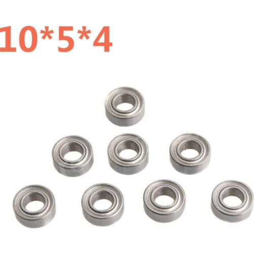 8pcs/set Ball bearing 10x5x4mm HSP 02139 Spare Parts Aceessories 10*5*4mm ATOMIC TYRANNO HIMOTO ETC Remote Control Cars