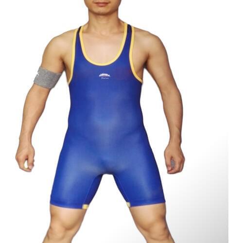 Badiace Bear Tight Wrestling Singlet Gym Power Weight Lifting Outfit Man Tights One Piece Wrestling Gear can Custom Logo
