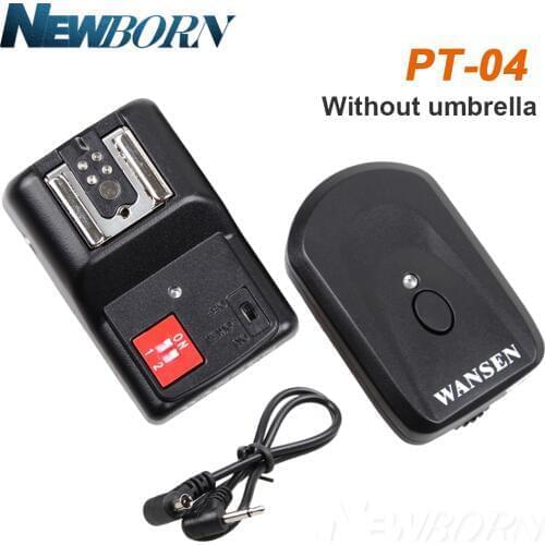 Flash Trigger 4 Channels Wireless Radio Flash Trigger Sync Speed 1/250s with receiver for Canon Nikon Pentax DSLR