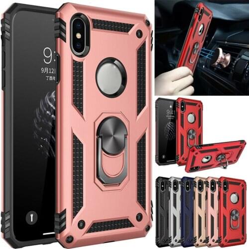 Magnetic Ring Holder Stand Kickstand For iPhone X XS Max XR 10 7 Case Armor Cover For iPhone 6s 7 8 Plus XR XS MAX 7+ Case capa