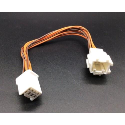 For Honda fit reversing camera rearview mirror harness foot door welcome atmosphere light 8PIN female electric male connector