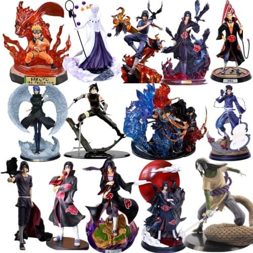 41 Styles Naruto Shippuden Anime Figure Model Uchiha Itachi Obito Madara Sasuke Hidan Konan Pain Kakashi Action Figure Toy