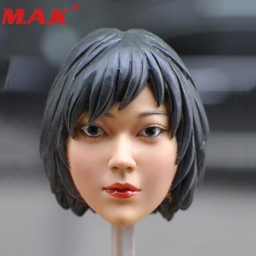 1:6 scale female girl lady head sculpt figure head model lifelike sexy woman headplay with short hair fit for 12'' women figures