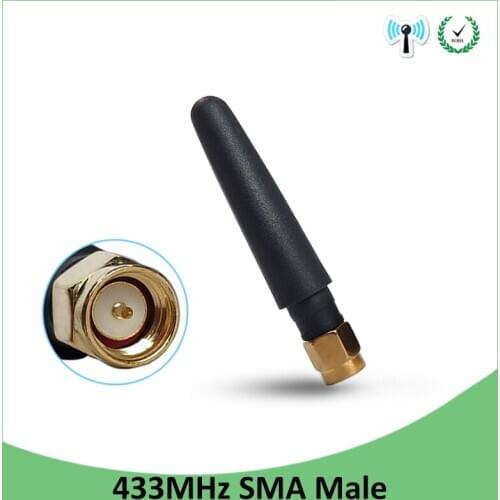 5pcs 433MHz Antenna 3dbi SMA Male Connector Plug 433 MHz Directional Antena Small Size Waterproof Antenne for Lorawan watermeter