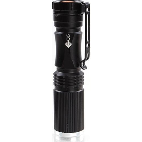 Jiguoor XPE-Q5 600 Lumen 7W Zoomable 1xAA 1.2V Tactical LED Flashlight Torch Lanterna Linternas Zaklamp High Bright Powerful