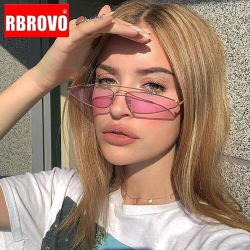 RBROVO 2021 Classic Retro Mirror Sunglasse Eyeglasses Men Brand Design Glasses Driving Street Beat Oculos De Sol UV400