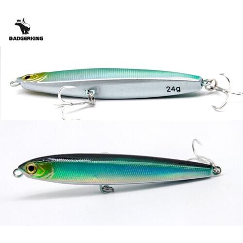 Jiggging artificial baits 10g 14g 18g 24g wobblers for surf fishing sinking jigging minnows fishing lure