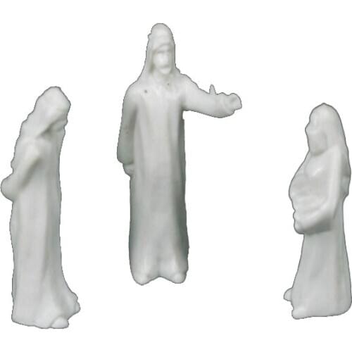 Best Selling Scale Model Arab Plastic White And Black Figures People In 1:100 For Architecture Train Layout