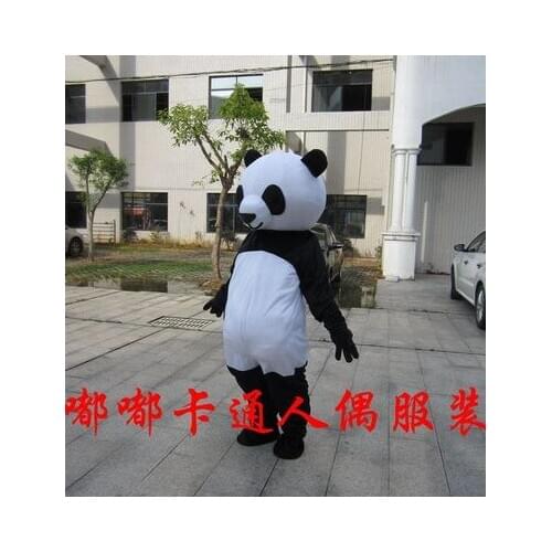 Panda Mascot Costume Adult Halloween Costume New Version Chinese Giant Panda Christmas Cosplay Mascot