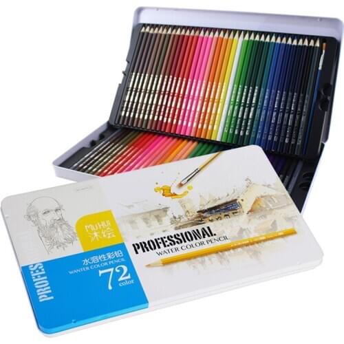 72 Water Colored Pencil Set Professional Smell Colour Pen for Kid Art Drawing Painting School Office Supplies Rainbow Stationery