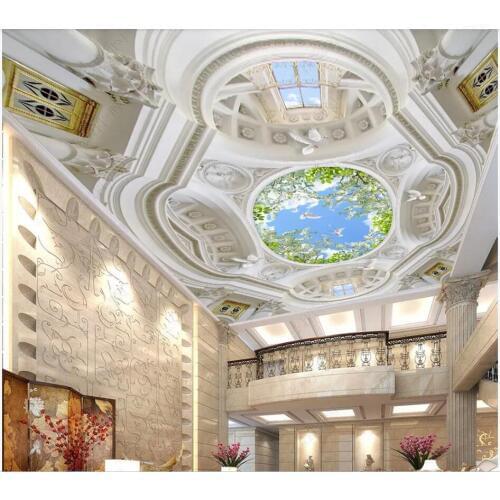 3d ceiling mural wallpaper custom photo mural Large high-end Roman European architecture home decor 3d wall murals wallpaper