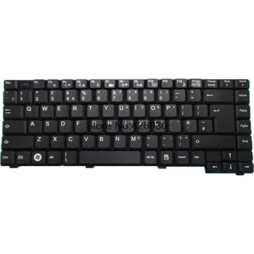 Laptop UK Keyboard For Fujitsu For Amilo PI2530 PI2540 PI2550 XI2428 002-02686L-013 040-0156 United Kingdom black new