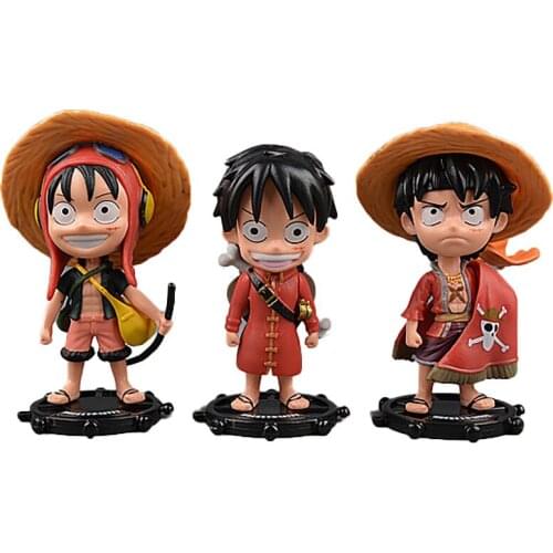 One Piece 74 Generation 3 Q Version Quality Assurance Luffy Hand Made Model 11CM PVC Navigation King Car Model Cake Doll Figma