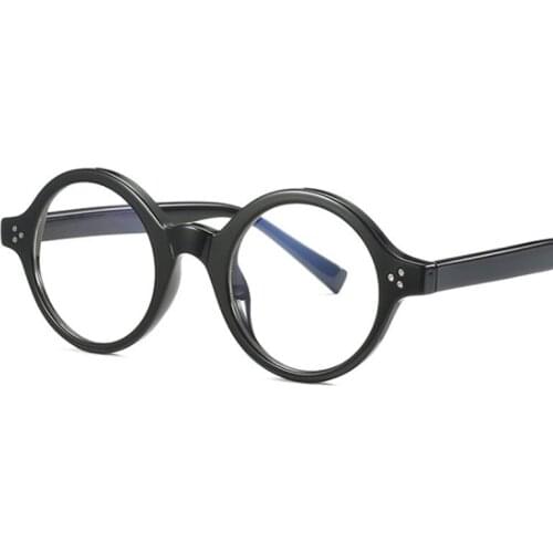 Tr90 Anti Blue Light Round Punk Optical Glasses Frames Men Women Fashion Computer Eyeglasses 50162