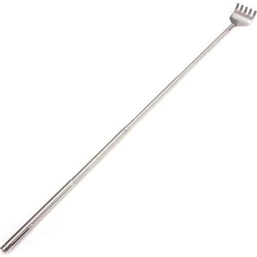 1pcs Portable Stainless Steel Telescopic Pen ClipTelescopic Back Scratcher Itch Scratch Tool High Quality Convenient and quick