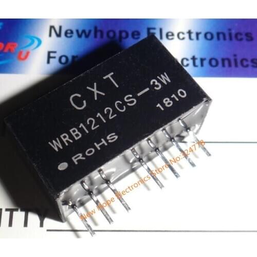 Free Shipping DC-DC WRB1212CS-3W WRB1212CS SIP Power module 12V turn 12V Regulated switching power supply isolation converter