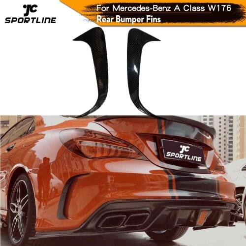 Carbon Fiber Rear Bumper Splitter Spoilers Canards for Mercedes-Benz C117 CLA250 260 CLA45 AMG 2014 - 2019