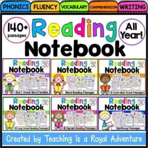 Phonics Reading Comprehension Passages and Questions: (All Year) send the PDF electronic file
