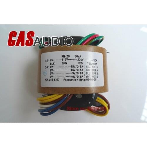 High Quality 30VA 30W AC 15V*2 9V*2 R-Core Power Transformer For DAC D/A Converter