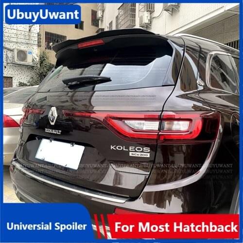 UBUYUWANT Rear Roof Lip Spoiler For Renault Koleos 2016-2020 Universal Hatchback Spoiler ABS Car Trunk Tail Wing For Clio 4 IV
