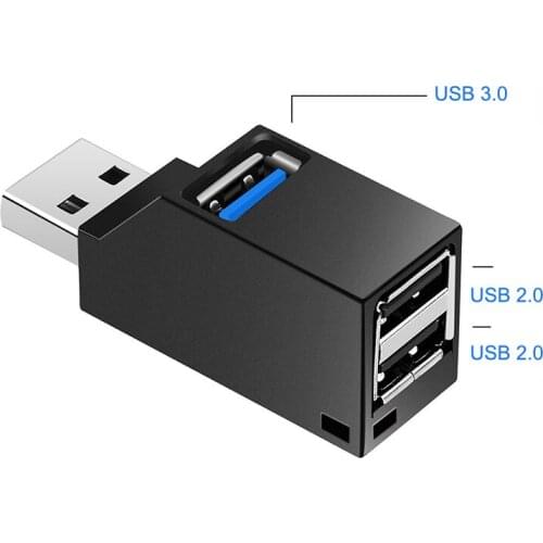 Mini USB 2.0/3.0 High Speed Hub Splitter 3 Ports USB Hub for PC Laptop Notebook JR Deals