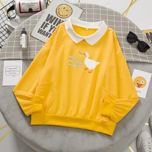 Funny Animal Sweatshirt Oversized Harajuku Hoodies Women Kpop Letter Cotton Hoodie with Pocket Hip Hop Kawaii Hoodie for Girls