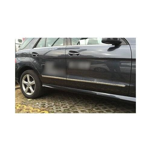 15-16 For Benz GLE w166/Coupe C292 Chrome Car Door Body Molding Cover Trim Sill