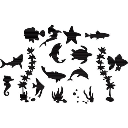 16pcs Lovely Sea Animals Plant For DIY Scrapbooking Album Paper Cards Making Decorative Crafts Embossing Die Cuts 2021 new