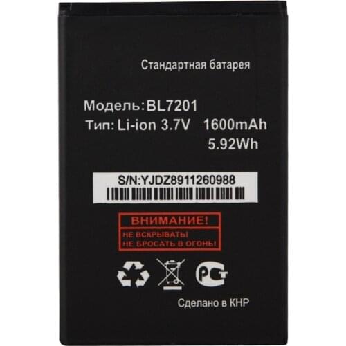 1600mah BL7201 Mobile Phone Replacement Batteria For FLY IQ445 Battery