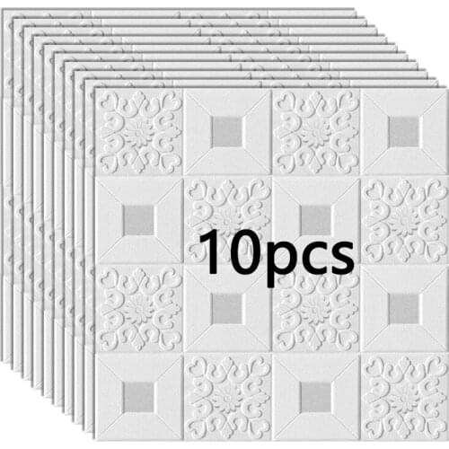 3D Stereo Wall Stickers Self-adhesive Ceiling Decorative Panels Roof Foam Wallpaper Living Room Home Decor Bedroom TV Background