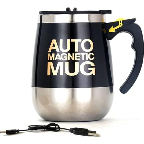 Automatic Mixing Coffee Cup Electric Mug Milk Mugs Lazy Cup With Cover Stainless Steel Shaker Birthday Gift Water Cup