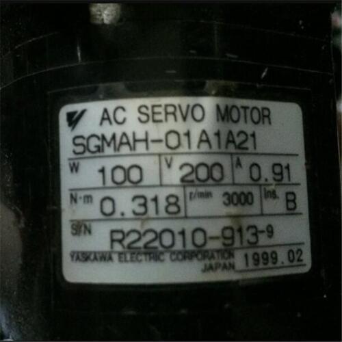 Used Tested Working SGMAH-01A1A21 AC SERVO MOTOR