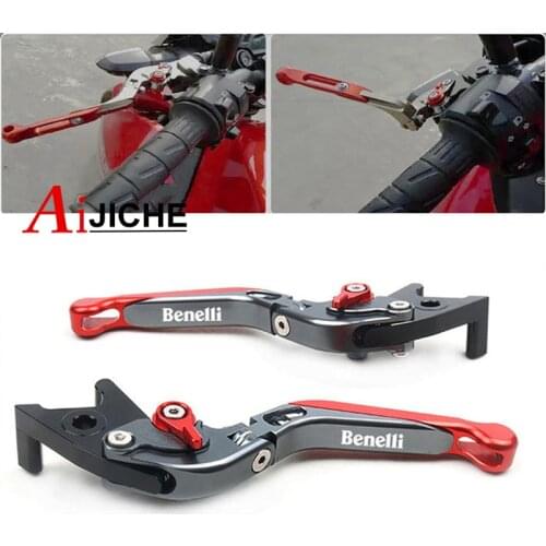 For Benelli Tre-K 1130 TNT 1130 Sport/Evo Stels600 Keeway RK6 Motorcycle Folding Extendable Brake Clutch Levers LOGO Benelli