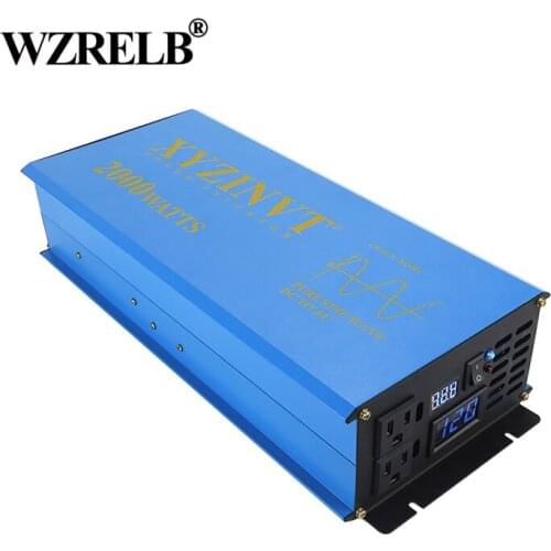Solar Panel Inverter Power 2000W 12V 220V Pure Sine Wave Solar Inverter Battery Voltage Converter 24/48V DC to 120V/230V/240V AC