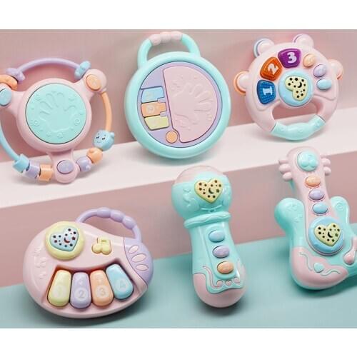 Colorful Rotating Ferris Wheel Baby Rattle Toys Graphic Cognition Early Educational Toy for Baby/Infant/Toddler/Newborn